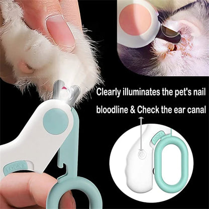 LuxeOrbit Pet Grooming Led Cat Dog Nail Clippers Clipper For Animals Nail Supplies Professionals Nail File Rabbit Cat Trimmer Dogs Clipper