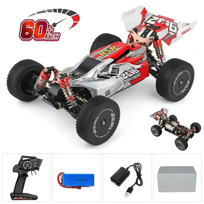 LuxeOrbit 144001 1:14 RC Racing Car 60Km/H 2.4G Remote Control High Speed Off-Road Drift Shock Absorption Adult Boys Toys Kids Gift