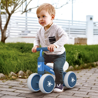 Baby Balance Bikes Rides Toys For 1 Year Old Boys Girls, Anti-Drop Indoor Baby Walker 10-24 Month Baby's First Bike Birthday Gif