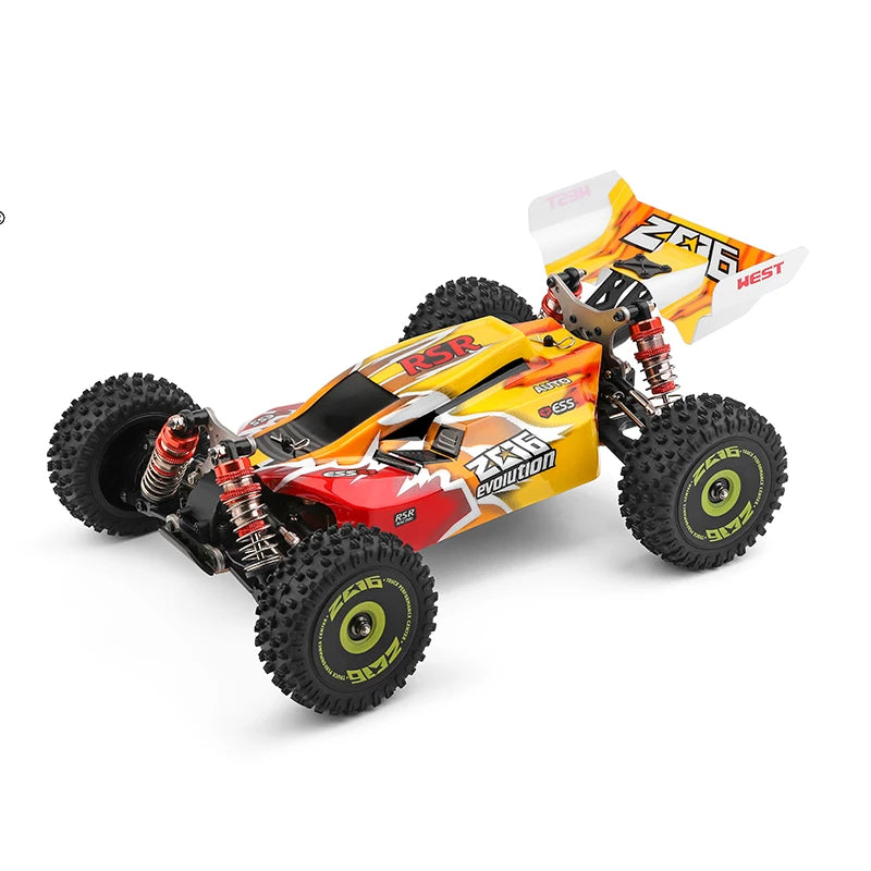 LuxeOrbit 144010 And 144001 RC Cars  2.4G 4WD Remote Control Car 75 KM/H High Speed Metal Chassis Electric Racing for Children Gift