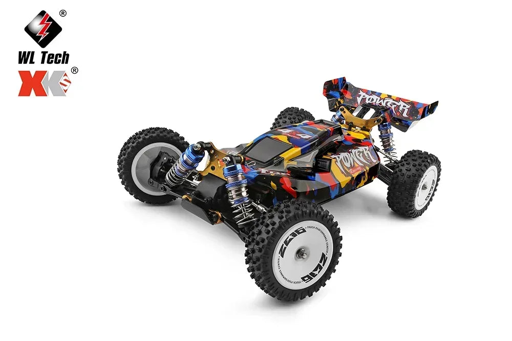 LuxeOrbit 124008 60KM/H RC Car With 3S Battery Professional Racing Car 4WD Brushless Electric Remote Control Cars Children's Toys