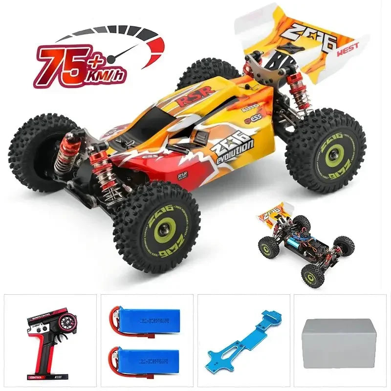 LuxeOrbit 144001 1:14 RC Racing Car 60Km/H 2.4G Remote Control High Speed Off-Road Drift Shock Absorption Adult Boys Toys Kids Gift