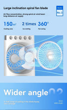 LuxeOrbitTM 600ml Rechargeable USB Oscillating Air Cooler