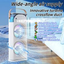 LuxeOrbitTM 600ml Rechargeable USB Oscillating Air Cooler