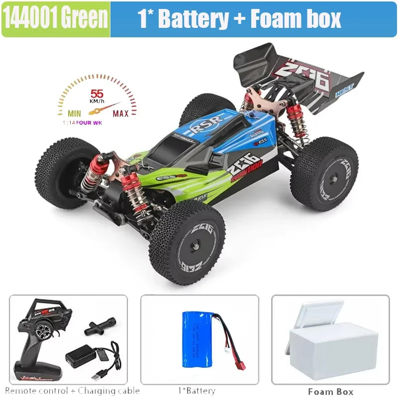 LuxeOrbit 1/12 124017 Driverless Brushless Racing Car High Speed 70km/h or 55KM/H 2.4g Four-wheel Drive  Adult Boys Toys Kids Gift