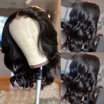 Body Wave Lace Front Wig 13x4 Transparent Lace Frontal Human Hair Wigs Short Bob Wig Brazilian Closure Wig Sale For Women Remy