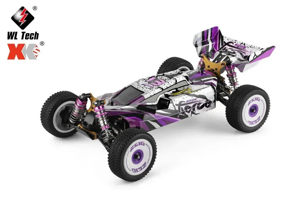 LuxeOrbit 124008 60KM/H RC Car With 3S Battery Professional Racing Car 4WD Brushless Electric Remote Control Cars Children's Toys