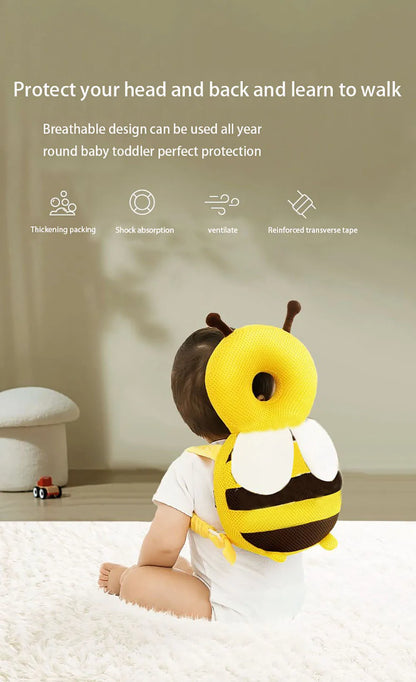 LuxeOrbit Baby Summer and Autumn Walking Head Protection Pad and Collision Prevention