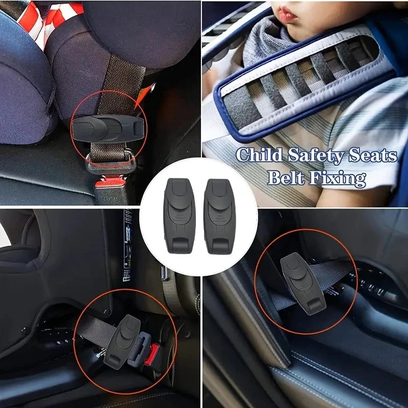 LuxeOrbit Car Seat Belt Clip Fixing Buckle Adjustable Strap for Adults Kids Pregnant Women Seat Belt Adjuster Clamp SeatBelt Accessories