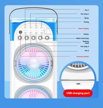 LuxeOrbitTM 600ml Rechargeable USB Oscillating Air Cooler