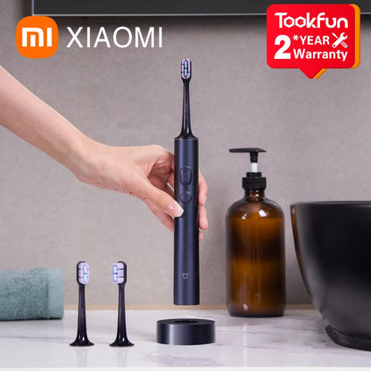 LuxeOrbit 2023 XIAOMI MIJIA T700 Sonic Electric Toothbrush Teeth Whitening Ultrasonic Vibration Oral Cleaner Brush Smart APP LED Display