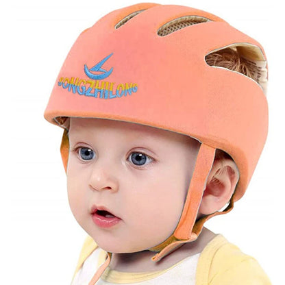 LuxeOrbit Baby Helmet Safety Cap For Babies Boys Girls Summer Breathable Cotton Mesh Hat Children Crawl Walk Playing Infant Anti Collision