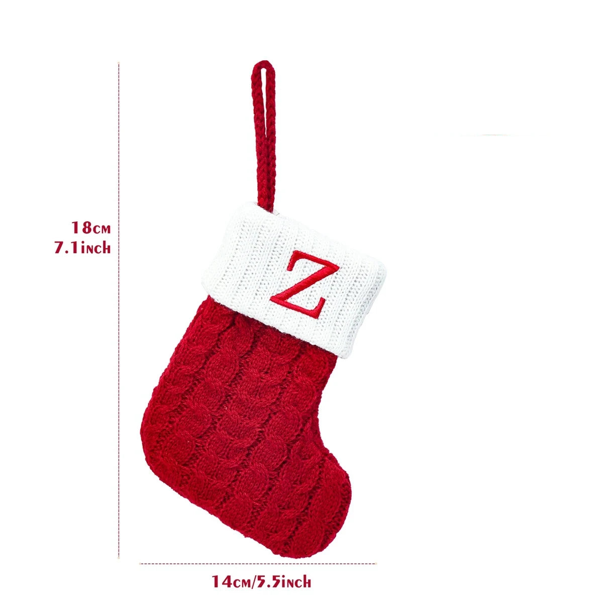 LuxeOrbit Xmas 2024 Decor Christmas Socks Knitting Snowflake Letter Stocking Christmas Tree Decoration Home 2025 New Year Ornament Gift