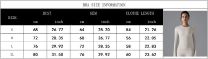 LuxeOrbit Yoga Shirts For Women Long Sleeve Winter Fitness Running Gym Clothes Workout Dry Fit Breathable High Elastic Sports Top