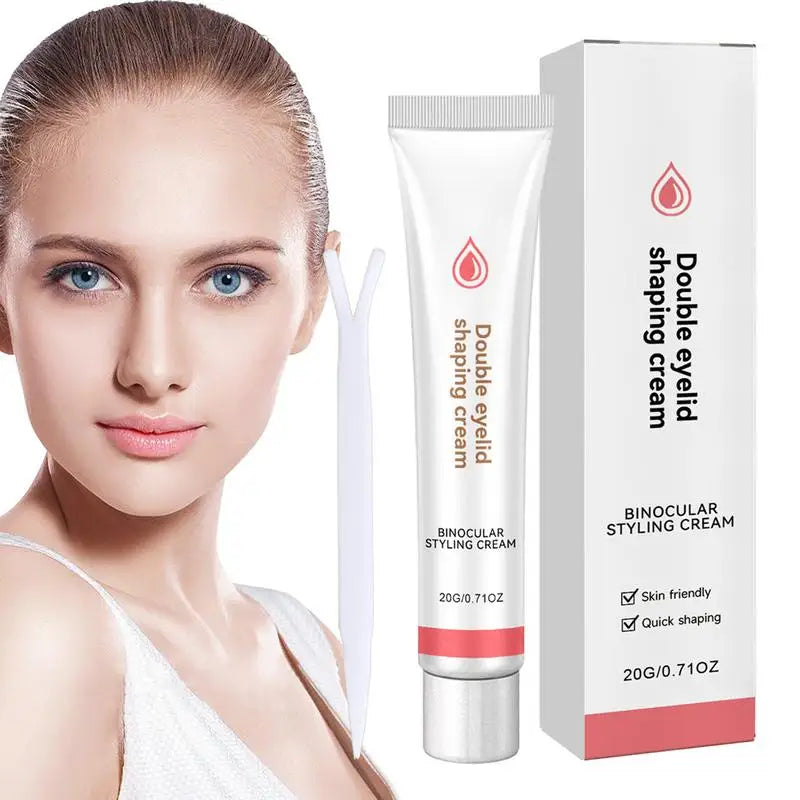 Double Eyelid Styling Cream Double Eyelid shaping Cream 20g Invisible Eyelid Adhesive Cream Eyelid Glue With Y Stick