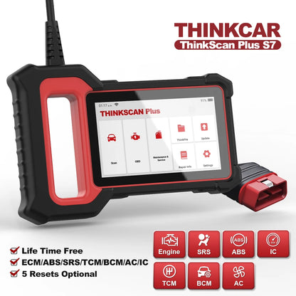 LuxeOrbit  Thinkscan Plus S7 S6 S4 Obd2 Scanner Best Car Diagnostic Tools Automotivo Scanner DIY Auto Diagnosis Tool Code Reader