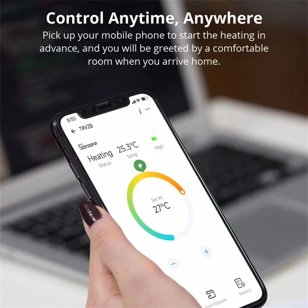 LuxeOrbit Zigbee TRVZB Thermostatic Radiator Valve TRVZB Smart Temperature Control Work With Alexa Google Smartthings ZHA MQTT