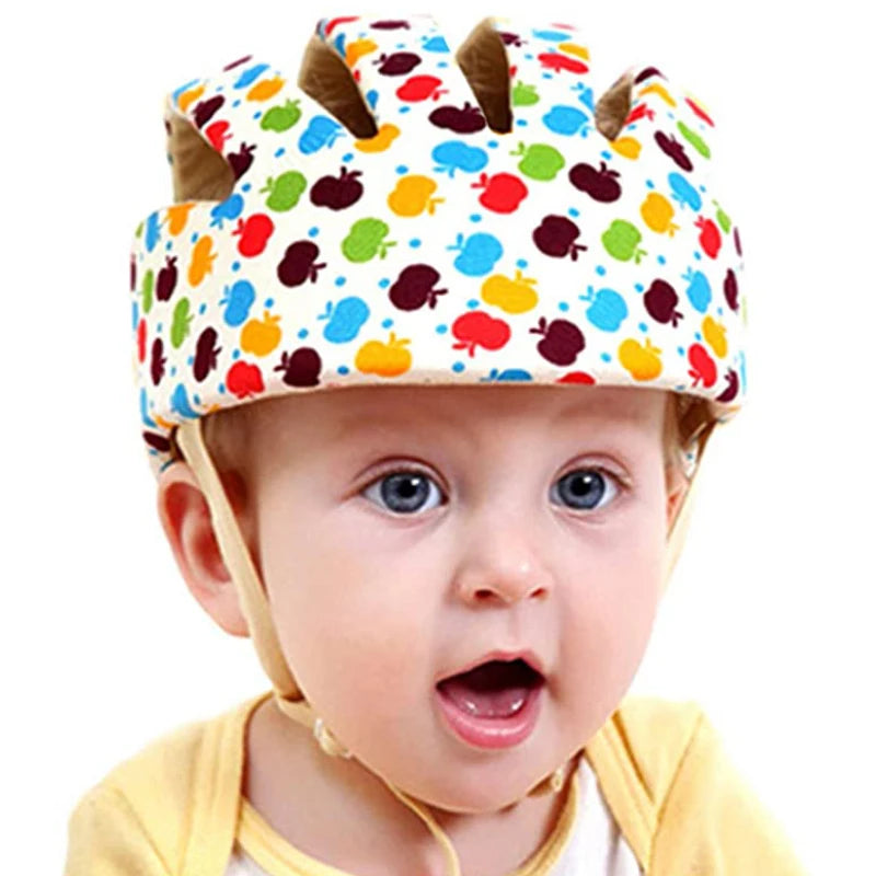 LuxeOrbit Baby Helmet Safety Cap For Babies Boys Girls Summer Breathable Cotton Mesh Hat Children Crawl Walk Playing Infant Anti Collision