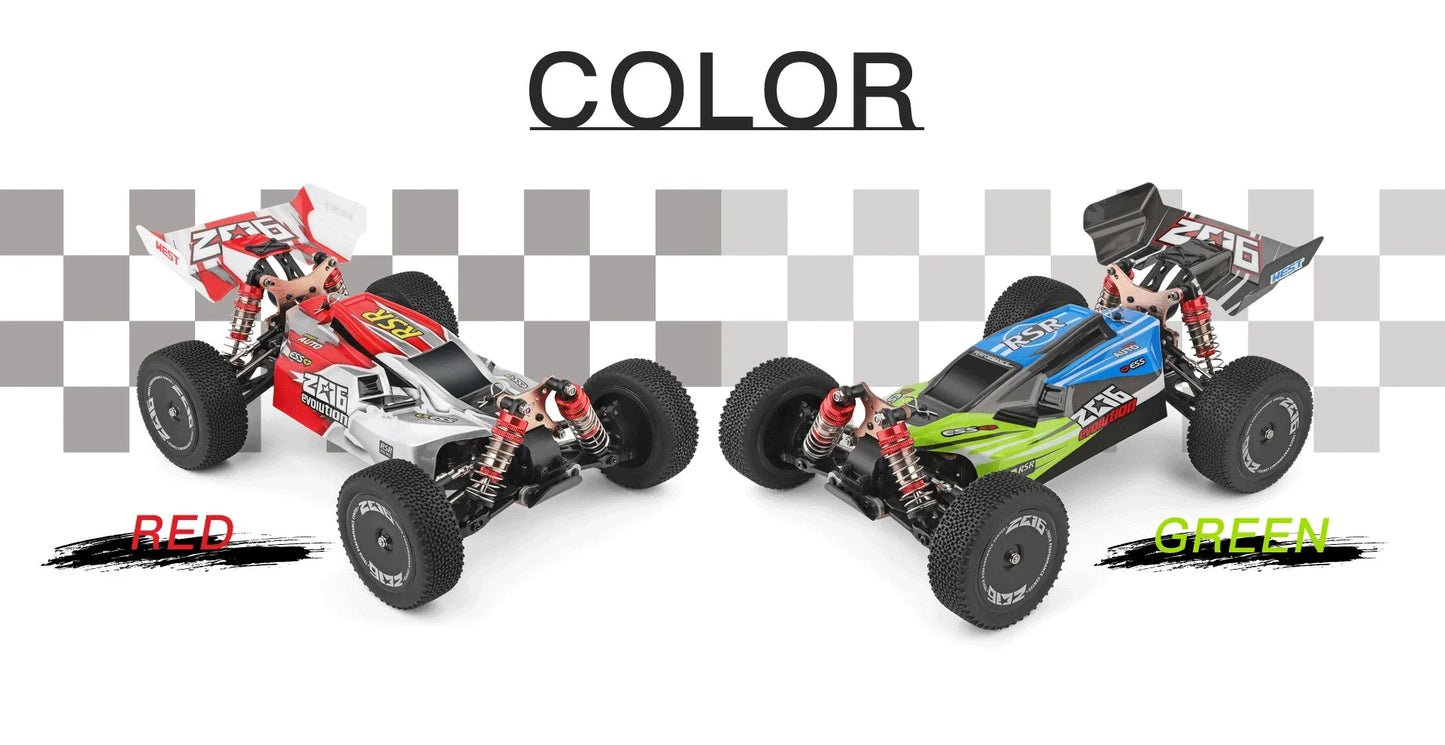 LuxeOrbit 144001 144010 2.4G Racing RC Car 60KM/H 4WD Electric High Speed Car Off-Road Drift Remote Control Toys for Children