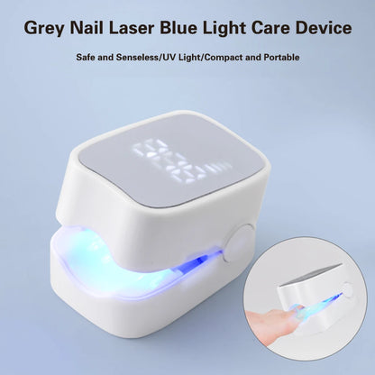 LuxeOrbit Rechargeable Fungus Grey Nail Treatment Device Portable Onychomycosis Treatment Laser Therapy Relieve Ingrown Foot Care