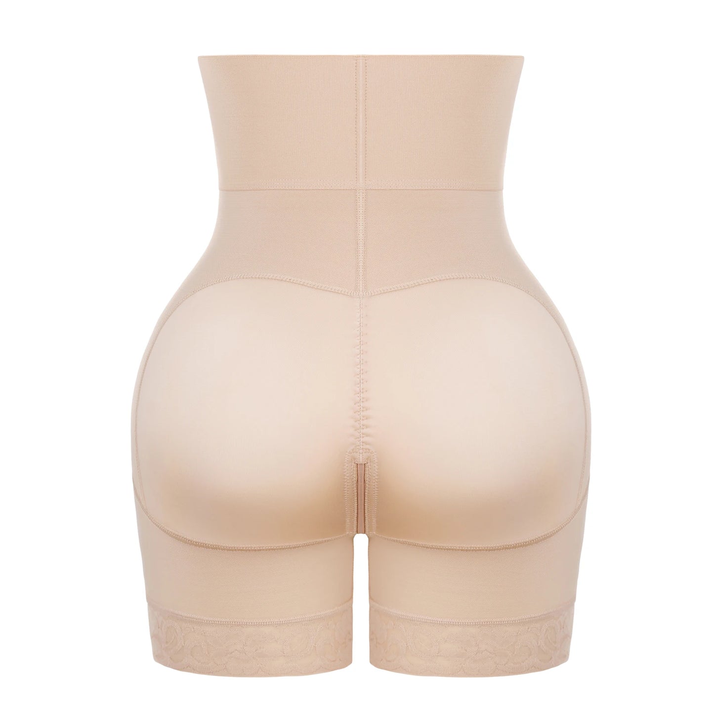 LuxeOrbit Bandage High Waisted Body Shaper Shorts Shapewear for Women Tummy Control Thigh Slimming Slip Shorts Butt Lifting Shapewear