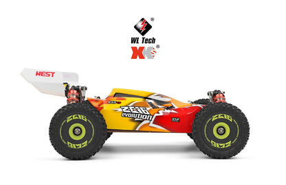 LuxeOrbit 144010 144001 75KM/H 2.4G RC Car Brushless 4WD Electric High Speed Off-Road Remote Control Drift Toys for Children Racing