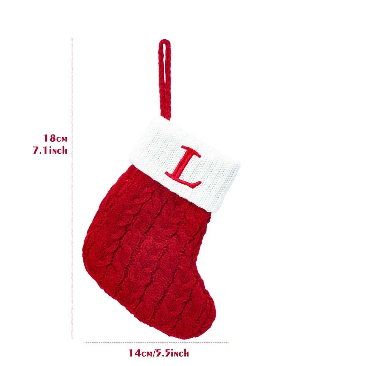 LuxeOrbit Xmas 2024 Decor Christmas Socks Knitting Snowflake Letter Stocking Christmas Tree Decoration Home 2025 New Year Ornament Gift