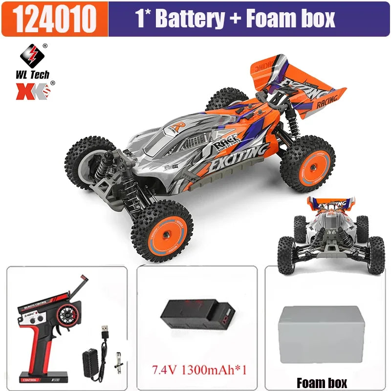 LuxeOrbit 1/12 124017 Driverless Brushless Racing Car High Speed 70km/h or 55KM/H 2.4g Four-wheel Drive  Adult Boys Toys Kids Gift