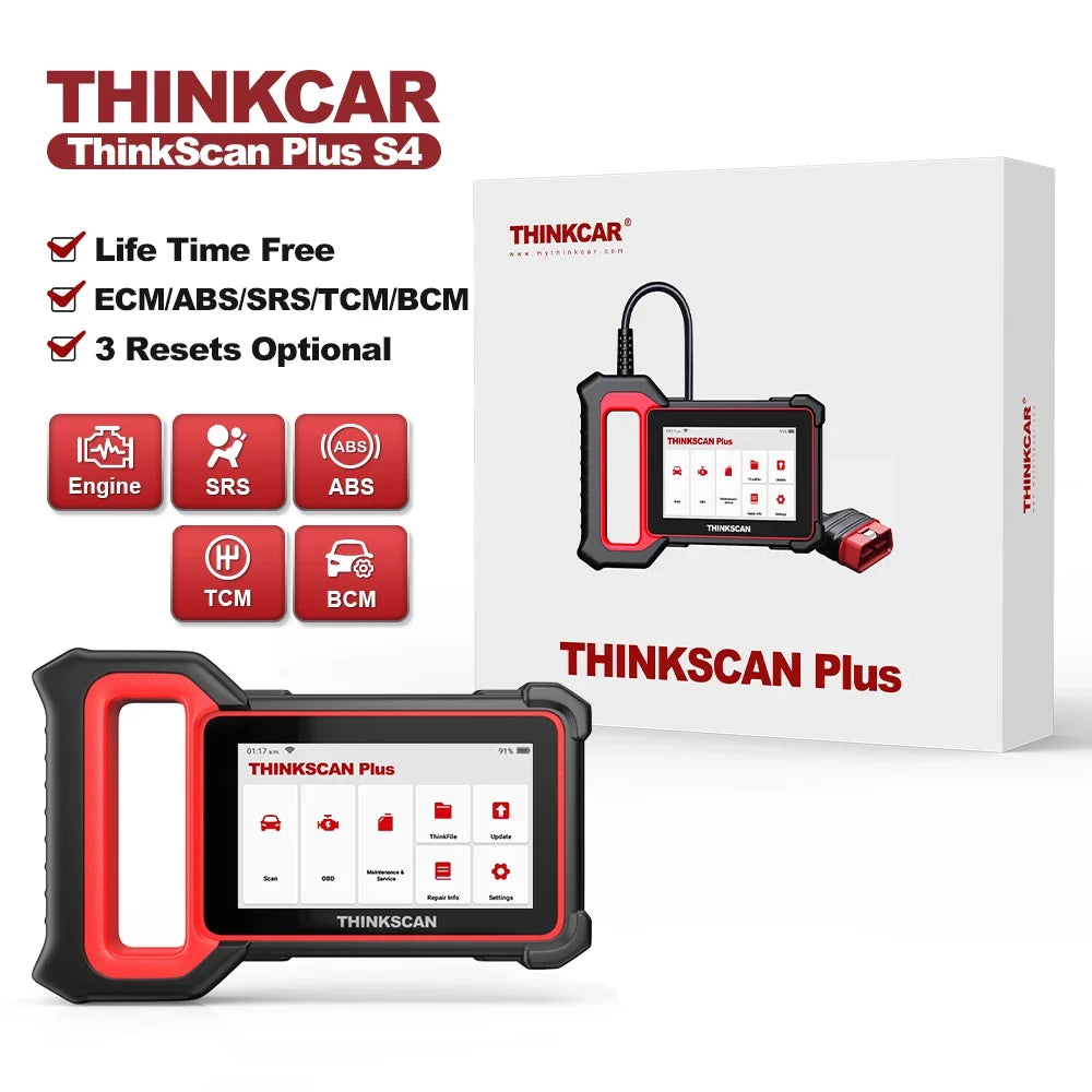 LuxeOrbit  Thinkscan Plus S7 S6 S4 Obd2 Scanner Car Diagnostic Tools Automotivo Scanner Auto Diagnosis Tool Code Reader 28 Resets