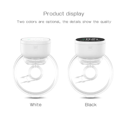 LuxeOrbit Wearable Electric Breast Pump Handsfree BPA Free Low Noise Powerful Suction 3 Mode &9Levels Portable Electric Breastfeeding Pump