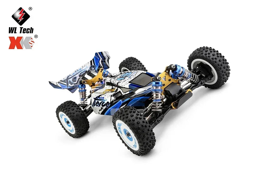 LuxeOrbit 124008 60KM/H RC Car With 3S Battery Professional Racing Car 4WD Brushless Electric Remote Control Cars Children's Toys