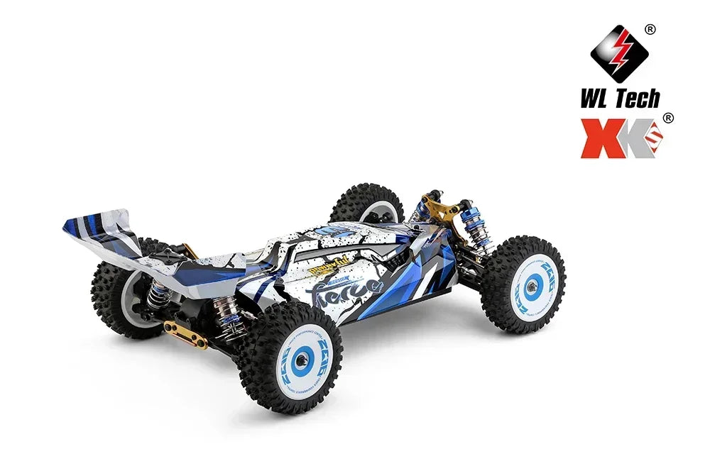 LuxeOrbit 124008 60KM/H RC Car With 3S Battery Professional Racing Car 4WD Brushless Electric Remote Control Cars Children's Toys