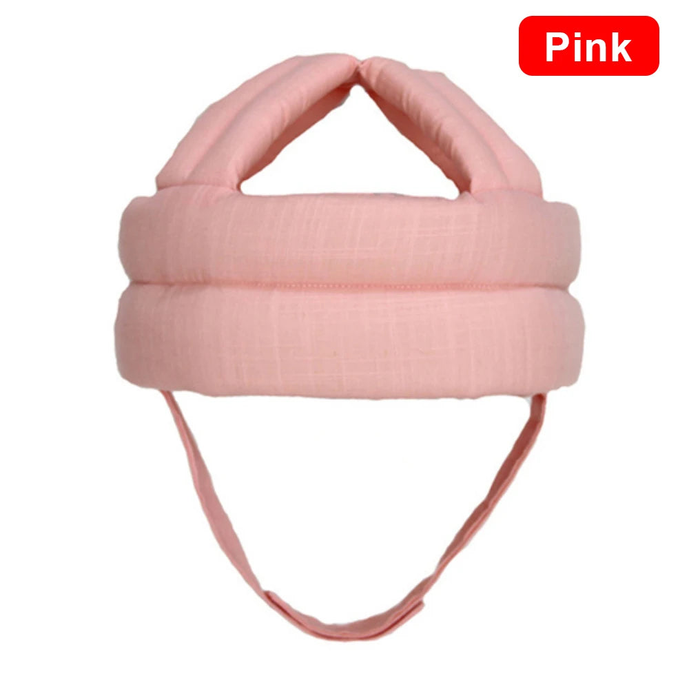 LuxeOrbit Baby Helmet Safety Cap For Babies Boys Girls Summer Breathable Cotton Mesh Hat Children Crawl Walk Playing Infant Anti Collision