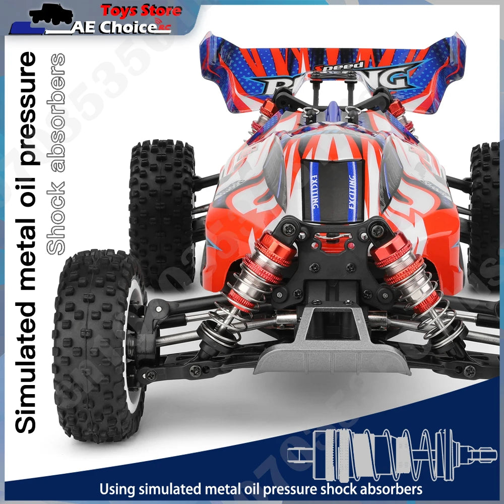 LuxeOrbit 124008 1/12 V8 Brushless RC Car 65Km/H High Speed 4WD Drive Off-Road 2.4G 11.1V 1300mAh RC Car Toy Gift