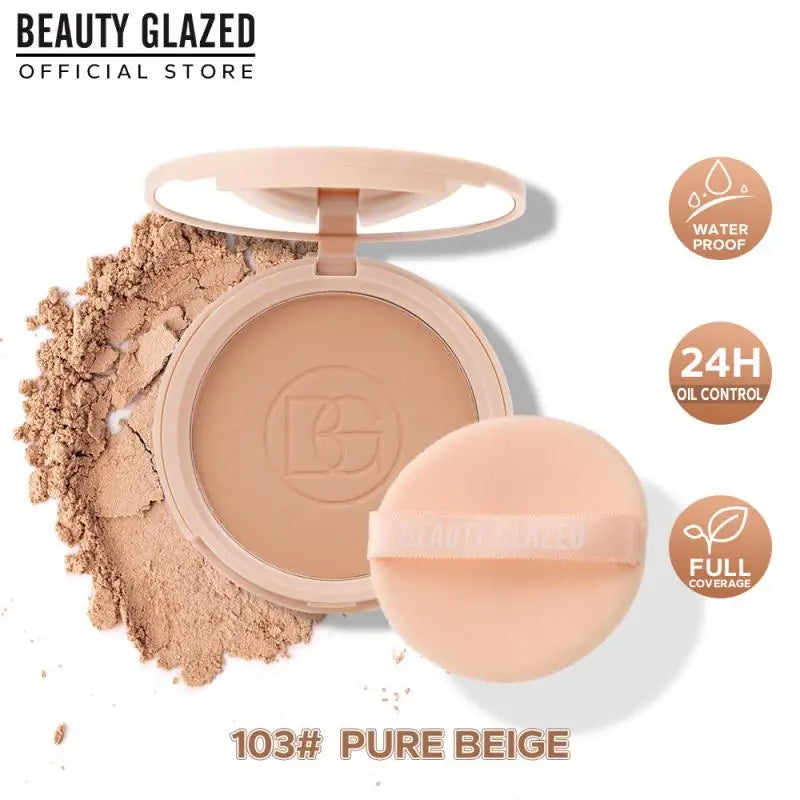 LuxeOrbit Oil Control Powder Cake Fog Surface Delicate And Silky Clear Facial Makeup Beauty And Health Makeup Powder Cake Cosmetics Powder