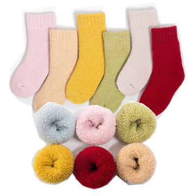 LuxeOrbit Super Thick Wool Socks Big Yards Men Women  Keep Warm Winter Cashmere Socks Thickening Velvet Towel Socks Warm Socks