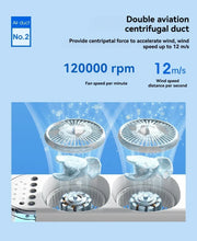 LuxeOrbitTM 600ml Rechargeable USB Oscillating Air Cooler