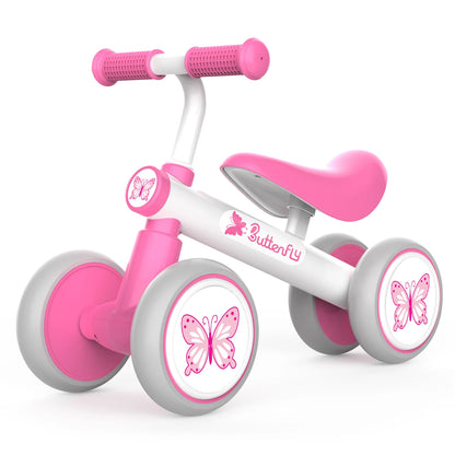 LuxeOrbit Baby Balance Bike 1 Year Old, Toddler Bike For One Year Old Girl Birthday Gift, 1-3 Years Toddler First Bike With No Pedal & Sil