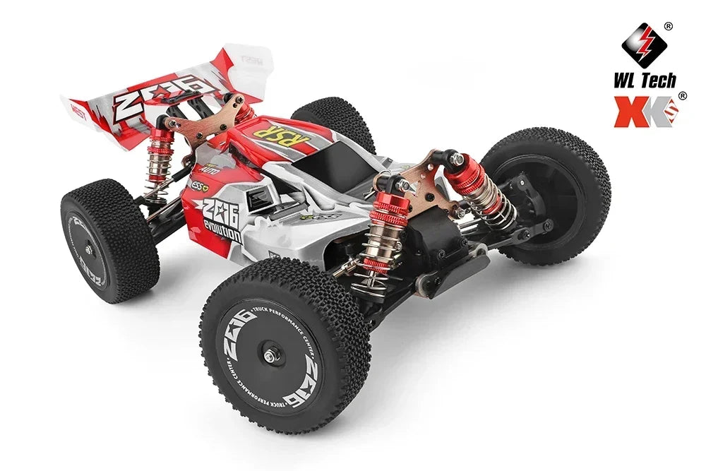 LuxeOrbit 144001 1:14 RC Racing Car 60Km/H 2.4G Remote Control High Speed Off-Road Drift Shock Absorption Adult Boys Toys Kids Gift