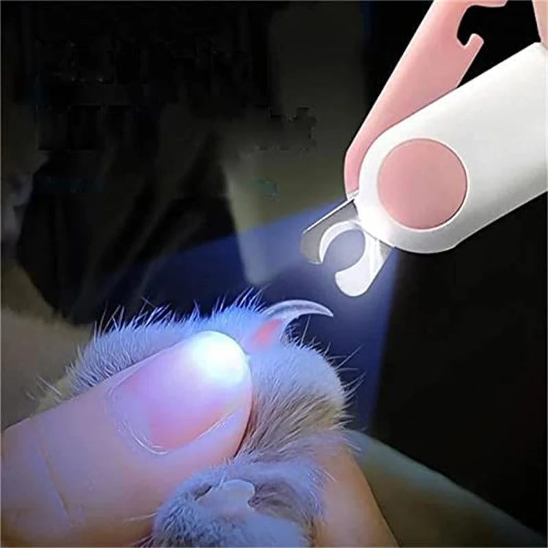 LuxeOrbit Pet Grooming Led Cat Dog Nail Clippers Clipper For Animals Nail Supplies Professionals Nail File Rabbit Cat Trimmer Dogs Clipper