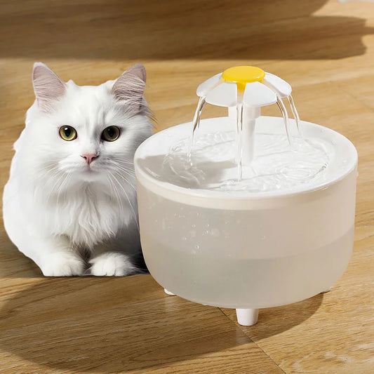 LuxeOrbit 1L Pet Water Fountain Automatic Cat Drink Bowl Filter EU Plug Pet Drinking Dispenser Drinker For Cats Water Filter