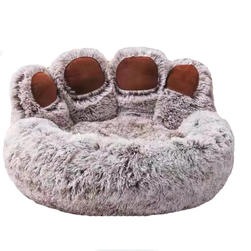 LuxeOrbit Fluffy Dog Bed Large Pet Products Dogs Beds Small Sofa Baskets Pets Kennel Mat Puppy Cats Supplies Basket Blanket Accessories