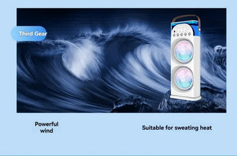 LuxeOrbitTM 600ml Rechargeable USB Oscillating Air Cooler