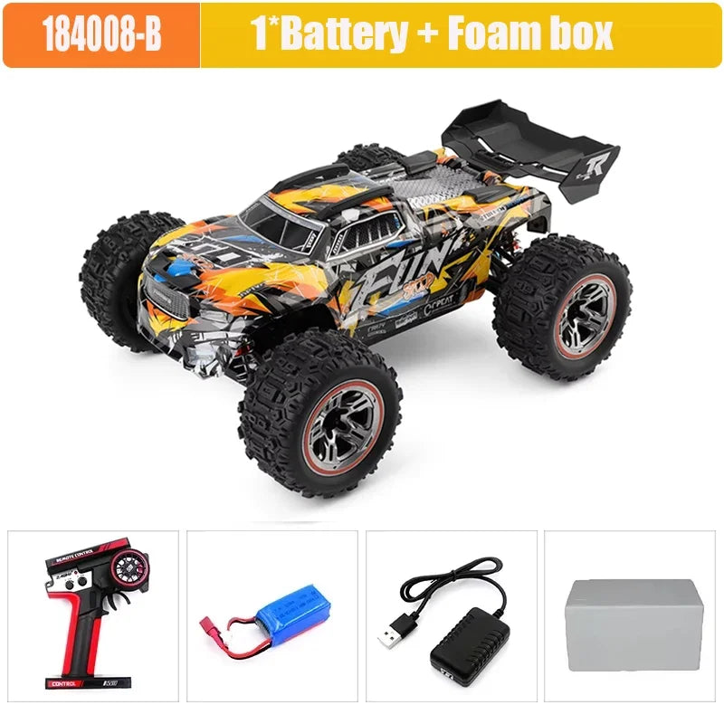 LuxeOrbit 1/12 124017 Driverless Brushless Racing Car High Speed 70km/h or 55KM/H 2.4g Four-wheel Drive  Adult Boys Toys Kids Gift