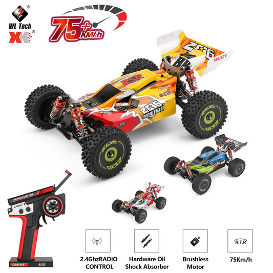 LuxeOrbit 1/14 144010 144001 RC Car High Speed Racing Vehicle 4WD Off-Road 2.4G Remote Control Drifting Crawler Toys for Children