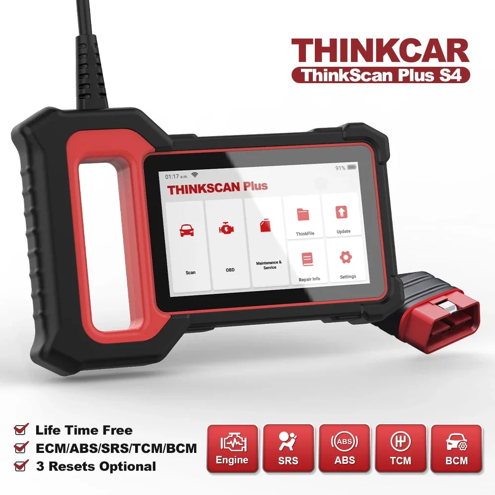 LuxeOrbit  Thinkscan Plus S7 S6 S4 Obd2 Scanner Best Car Diagnostic Tools Automotivo Scanner DIY Auto Diagnosis Tool Code Reader