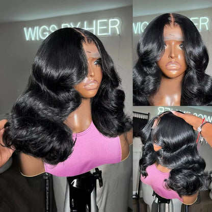 Transparent Short Bob Body Wave 13x6 13x4 Lace Frontal Wig Lace Front Human Hair Wigs 5x5 Closure Glueless Ready To Wear Wig