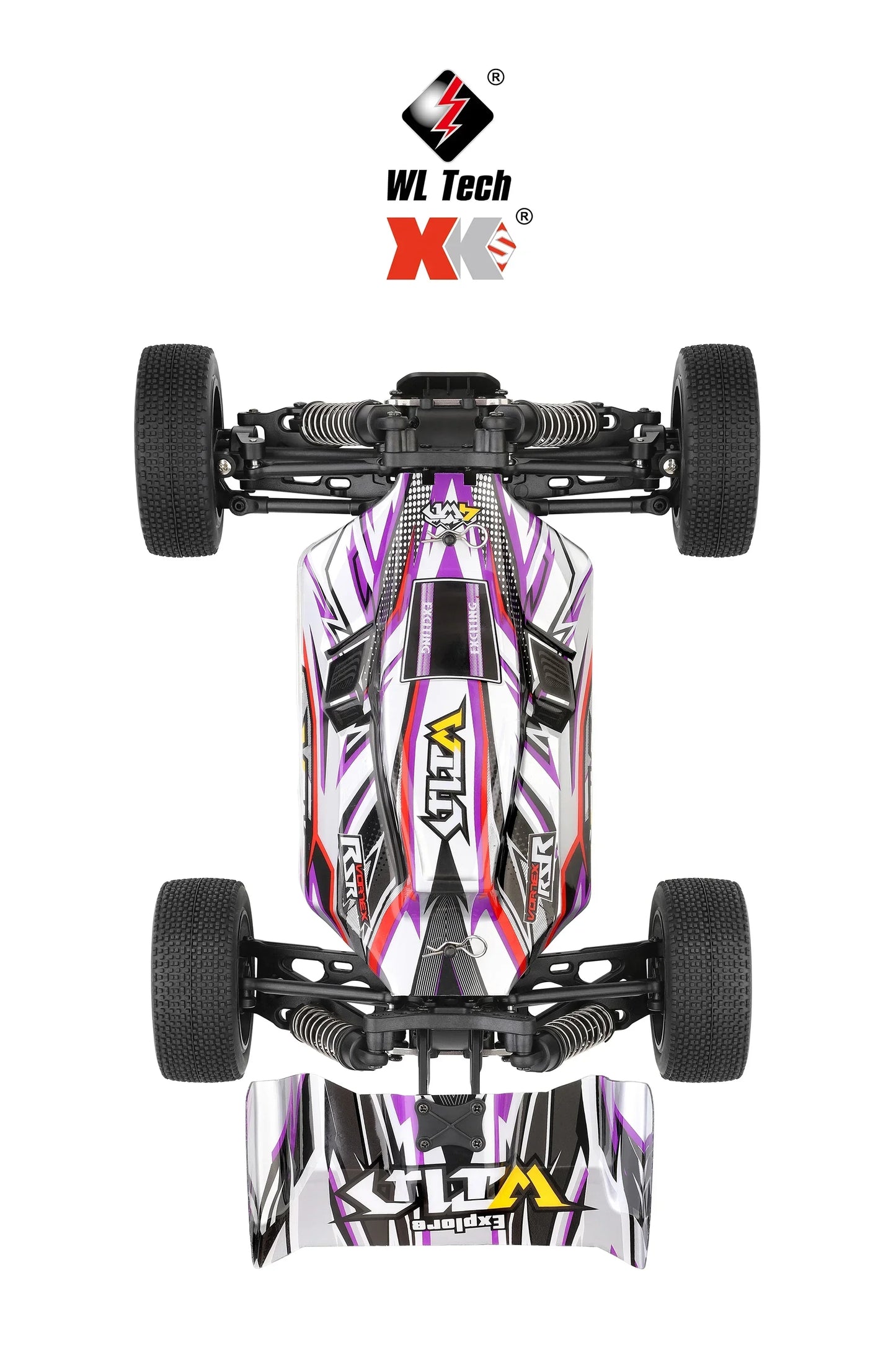 LuxeOrbit 1/12 124017 Driverless Brushless Racing Car High Speed 70km/h or 55KM/H 2.4g Four-wheel Drive  Adult Boys Toys Kids Gift