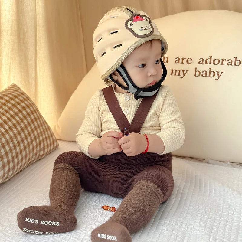 LuxeOrbit Cute Toddler Head Protector Baby Safety Products Infant Helmet Learn to Walk Bear Bunny Kids Safety Helmet for Play Cycling