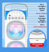 LuxeOrbitTM 600ml Rechargeable USB Oscillating Air Cooler